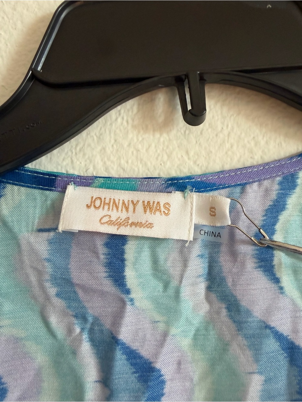 Johnny Was Mulla Wave Open Front Shirtigan Cover Up Blue Size Small NWT - Picture 4 of 7